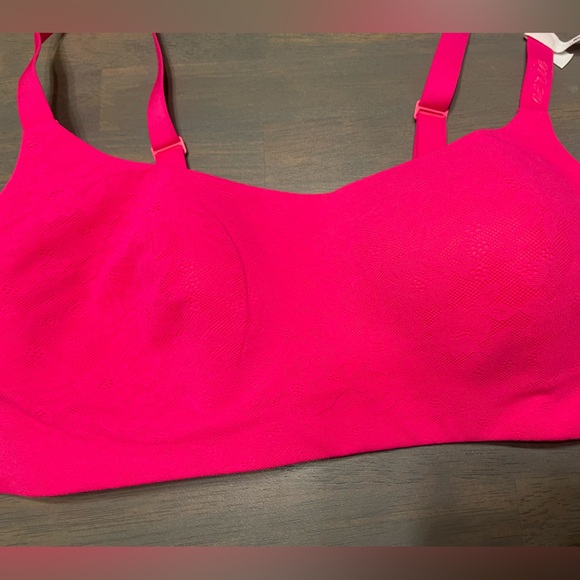 💕 NEW! • AERIE • Smoothez Bralette | Hot Pink | Large - Picture 3 of 6